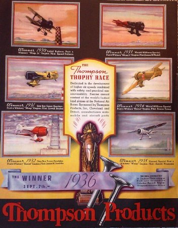 Thompson Air Race 1936 Poster